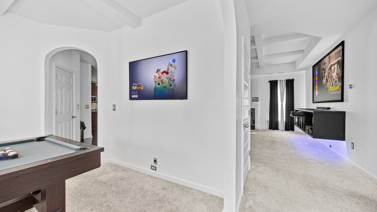 Game room and home theater combination TV installation in Gwinnett County, GA
